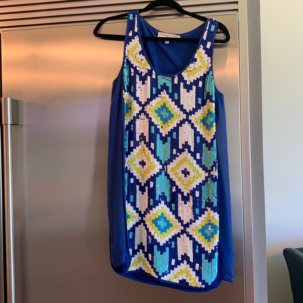 Sequin shift dress by Trina Turk/worn once/ size 4